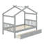 Lit en bois de pin massif avec tiroirs-2096961652
