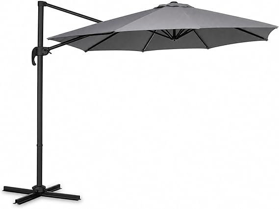 300cm Tilt Market Parasol, Grey