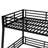 Black Full Xl Over Queen Metal Bunk Bed For Teens And Guests - Space, Quiet Sleep, , Quick Assembly Noise Reduced, Matte Black, Low With Guardrails, Long-Lasting Stability-1522460367