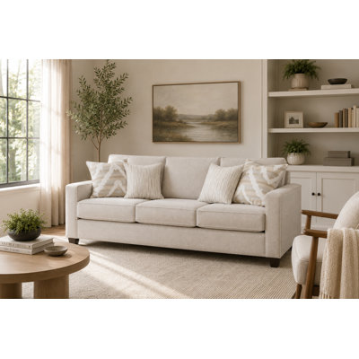 Kamdyn 89" Square Arm Sofa with Reversible Cushions