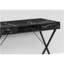 Bureau d'ordinateur, bureau personnel, ordinateur portable, installation à gauche, à droite, tiroirs de rangement, L 42 po, bureau, stratifié aspect marbre noir, noir, contemporain, moderne