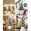 Arbre de Noël artificiel illuminé 3 pi avec lumières à DEL blanc chaud, arbre de Noël enneigé avec minuterie et base de boîte à lumière, ensemble de 1