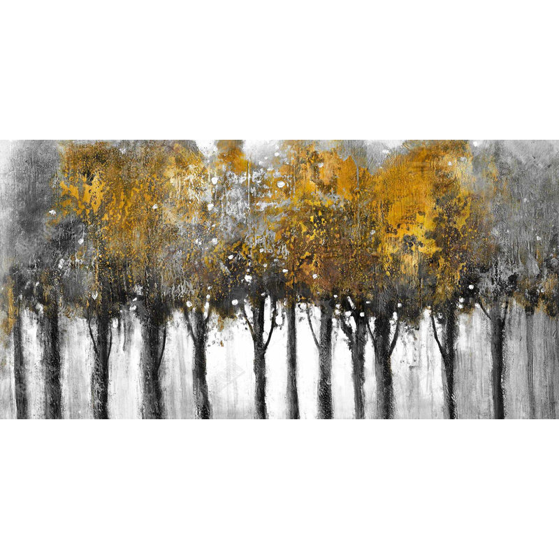 Illuminated forest - 15.75"x31.50" Desk mat