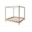 Lit plateforme à baldaquin en bois massif avec structure en peuplier moderne sans nœuds-268172401