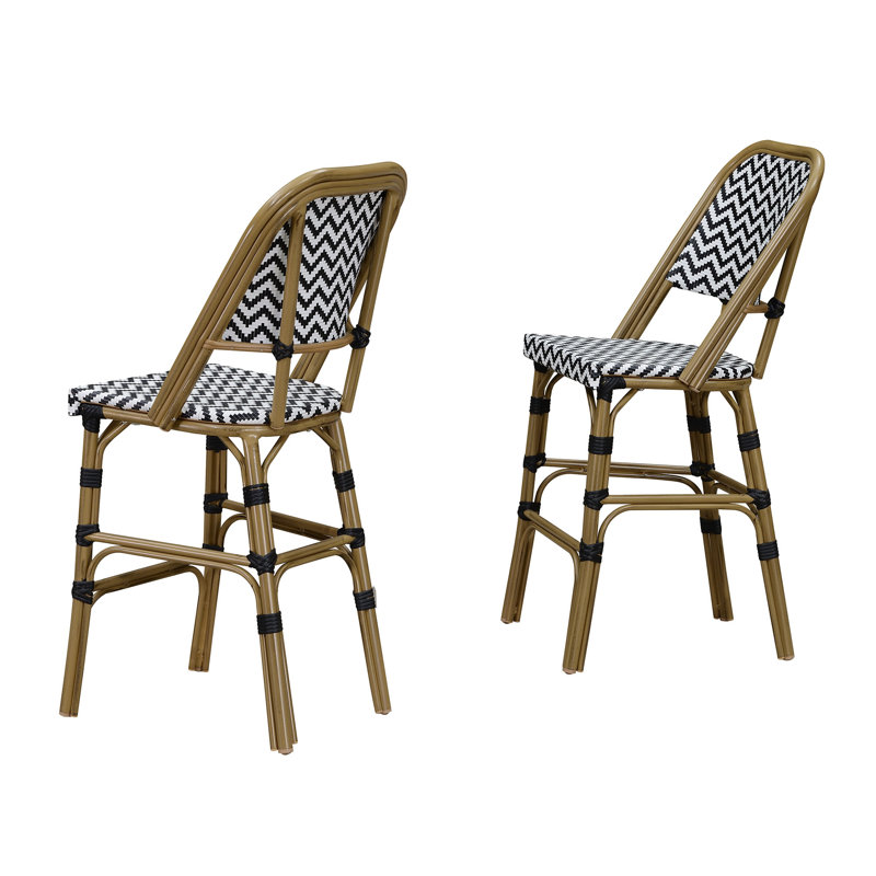 Tabouret de bar 42,13 po Frates, Noir