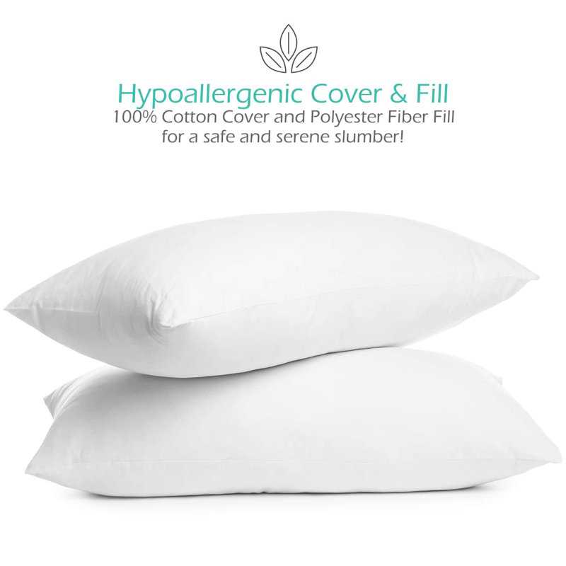 100% Cotton Toddler Pillow, 2