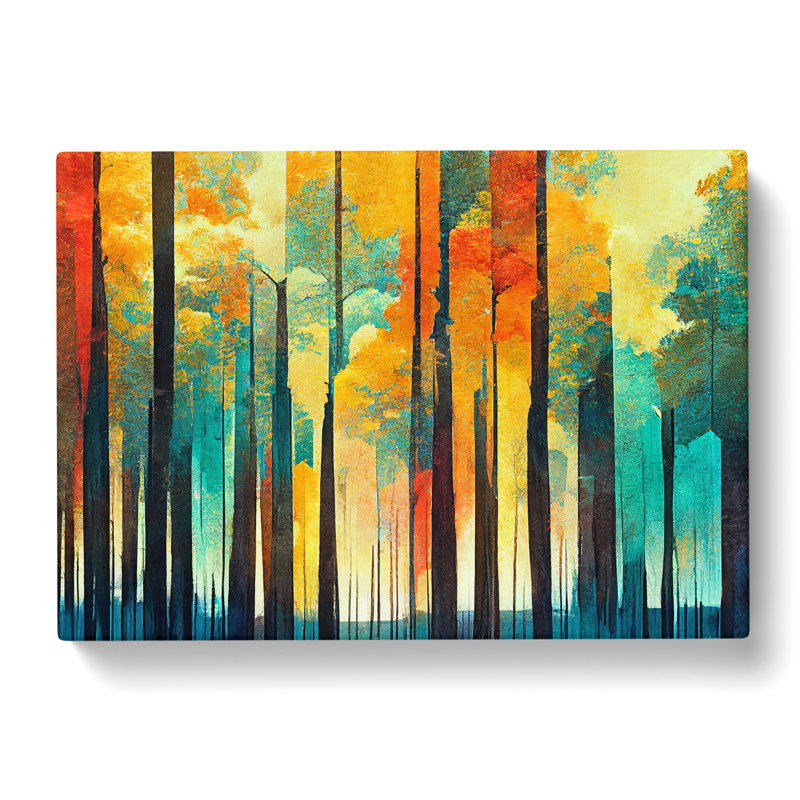 Captivating Abstract Forest Vol.6 - Wrapped Canvas, 50cm H x 76cm W x 3cm D