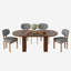 Ensemble de table de cuisine ovale à double piédestal-223772558-223772556-221402298