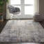 Tapis gris / beige tissé à la machine Comer-32408659