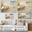 Minimalisme beige et orchidées dorées - impressions sur toile orchidées-97040899-119771706-97040887