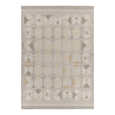 Scandinavian Wool Geometric Area Rug