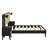 Queen Solid Wood Bed Frame With Matching Nightstands And Lamp-Integrated Design-1178557726