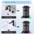 ABS Pop-up Bathroom Sink Drain with Overflow in Black-95164915