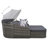 Outdoor Sunbed With Adjustable Canopy And Multiple Comfort Features