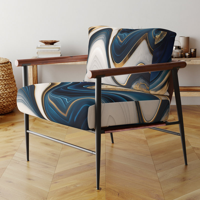 Fauteuil d'appoint Crofford, Noir, noir, noir, noir