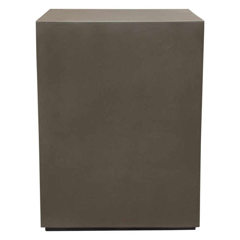 Montage Square Natural Cement Grey End Table