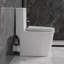 Yingze Compact One-Piece Toilet for Small Bathrooms – 23" Ultra-Short Depth, Dual Flush (1.0/1.28 GPF), White, Elongated, Soft-Close Seat, Easy DIY Install