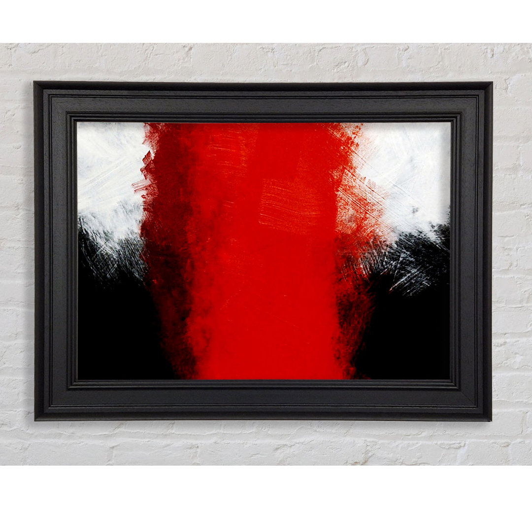 Gerahmtes Wandbild Whirlwind Red