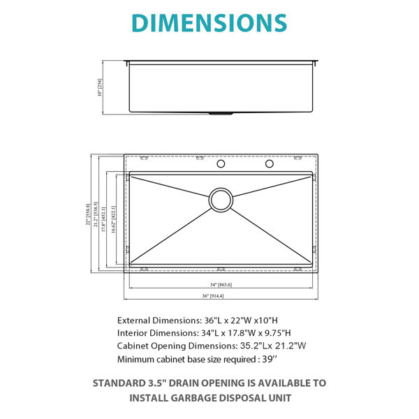 Dimensions du produit