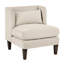 Chaise Modern Space en velours côtelé taupe avec coussins de siège réversibles-2091403622