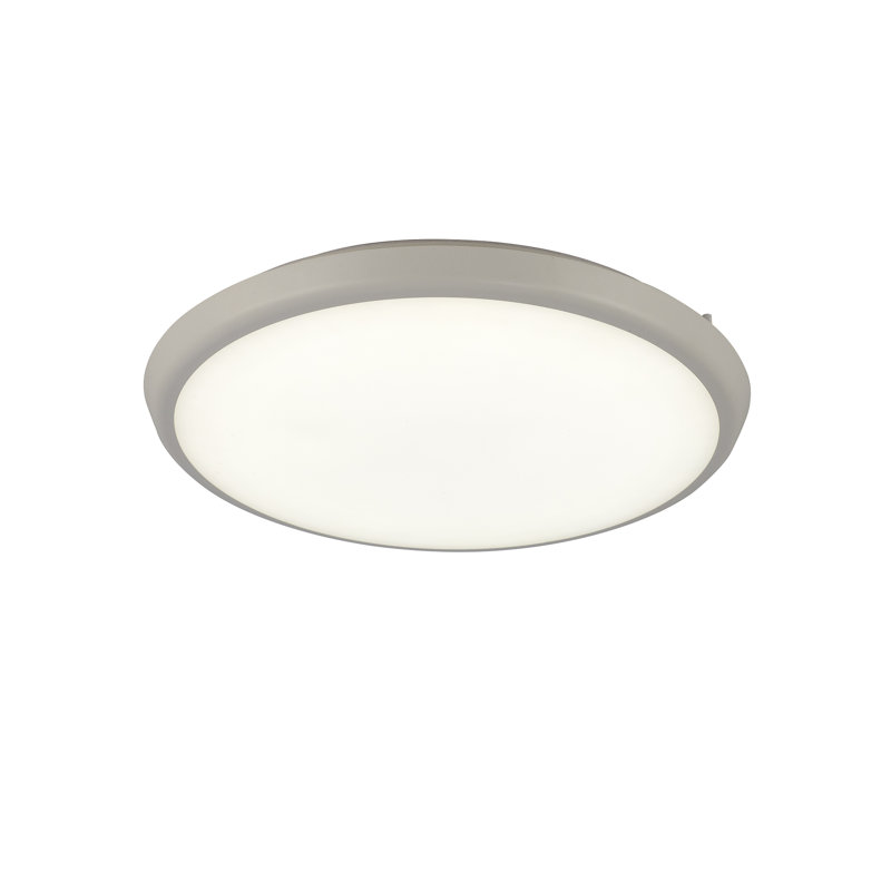 Aneto White LED Outdoor Flush Mount, 5cm H x 40cm W x 40cm D