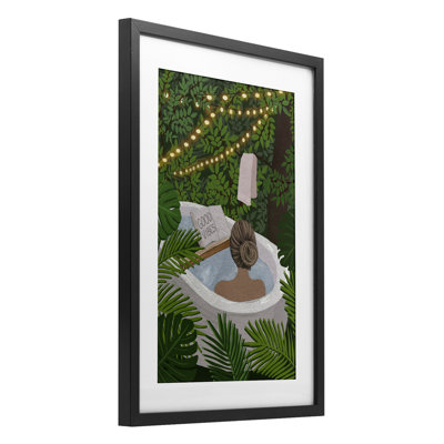 «Jungle Bath Portrait», reproduction encadrée sous verre, conception de Chen Alyesh