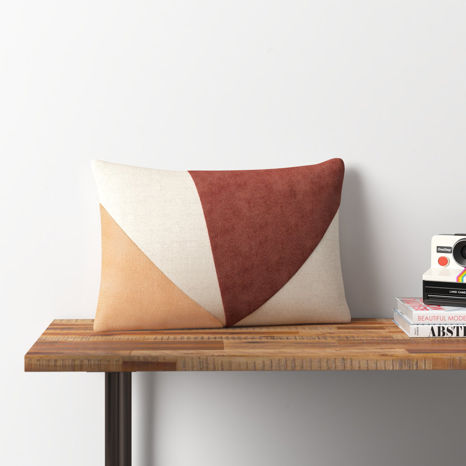 Kathleen 20" x 13" Pillow Cover, Dark Brown/Camel