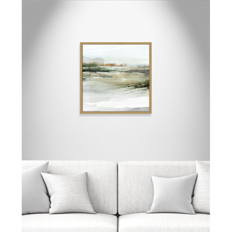 «Prologue II» par Isabelle Z, Grain de bois naturel, L 23,5 po x H 23,5 po, Impression encadrée