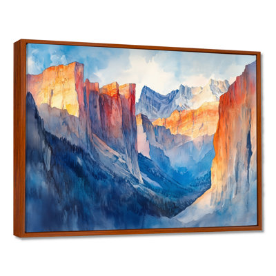 Yosemite Wall Art, Granite Cliff Canvas, Dramatic Cliffs Of Yosemite