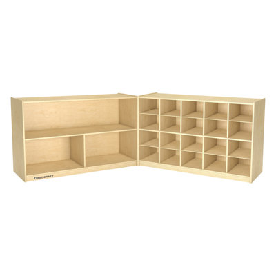 Mobile Compartment Cubby with Tray