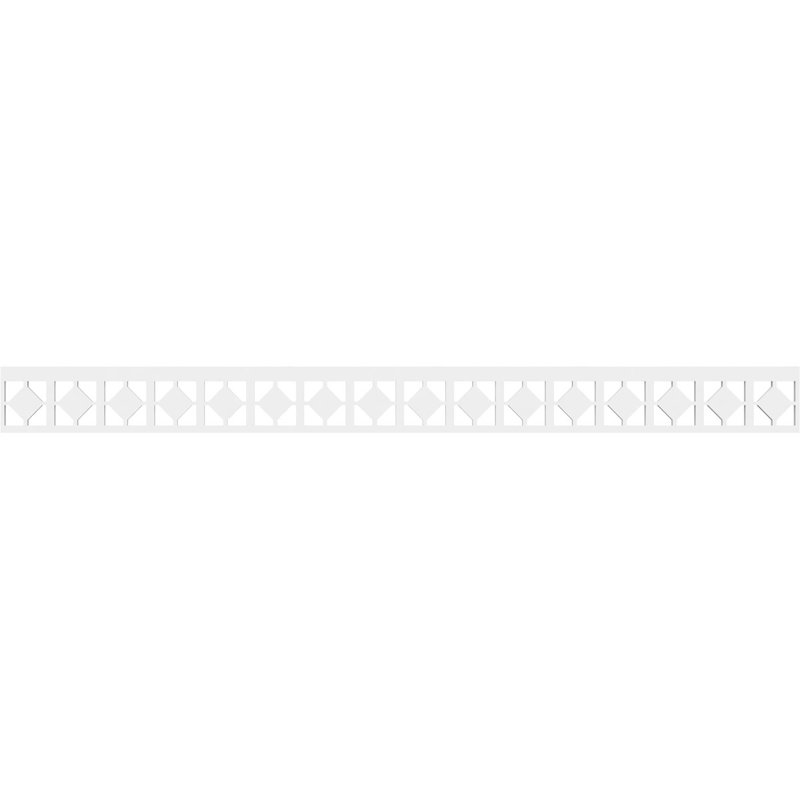 Garniture de sol en PVC de qualité architecturale H 4 po x P 5/8 po x L 48 po Glenburn, H 4 po x L 48 po x P 0,63 po