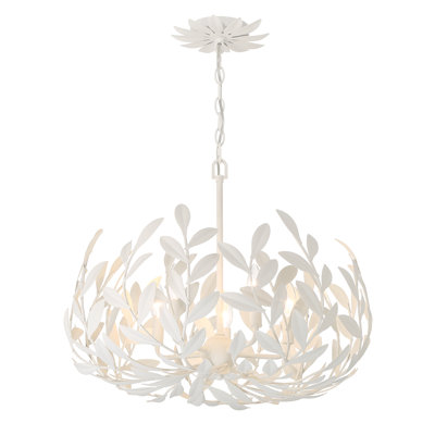 Aumiller 5 Light Matte White Chandelier