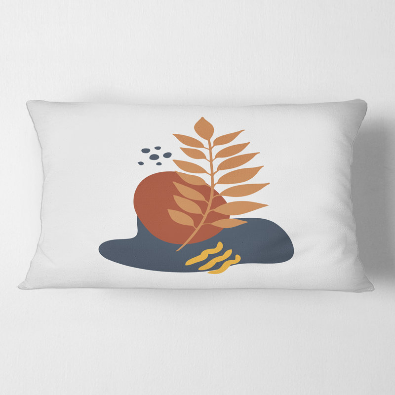 Housse de coussin rectangulaire avec insert Flowers on Minimal Shapes