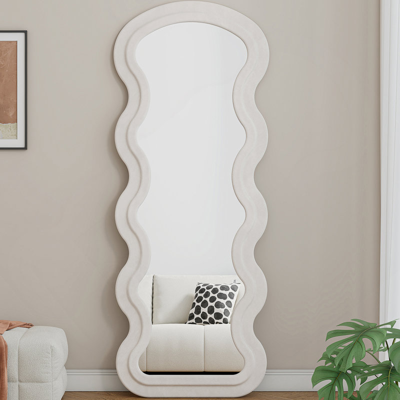 Miroir blanc crème