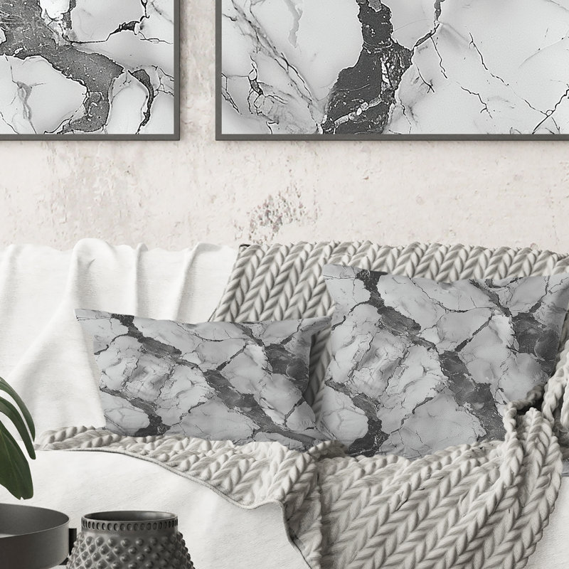 Marbre gris II - coussin lombaire traditionnel