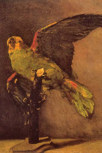 « perroquet » par vincent van gogh, reproduction d’art