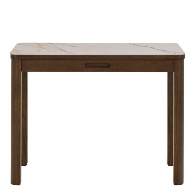 Desiya Console Table 1 Drawer In Cream Ceramic