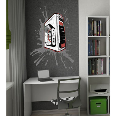 Wall Decal Gaming Art Stickers Gamer, Game Vinyl Wall Decal Computer PC Gamer Video Gadgets Stickers Computer Art Gamer Play Room PC- GD531