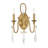 Fairchild 2-Light Wall Sconce in Warm Brass