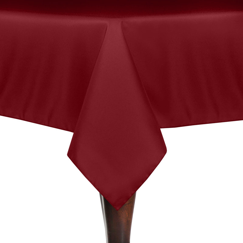 Solid Color Square Tablecloth, 90" x 60", 3, Holiday Red