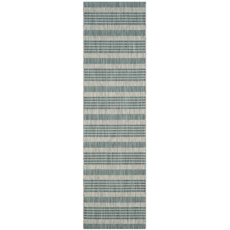Tapis d'intérieur / extérieur à rayures Naya Performance, Tapis de couloir 2 pi 3 po x 8 pi