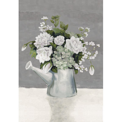 Fleurs dans un arrosoir par Inconnu