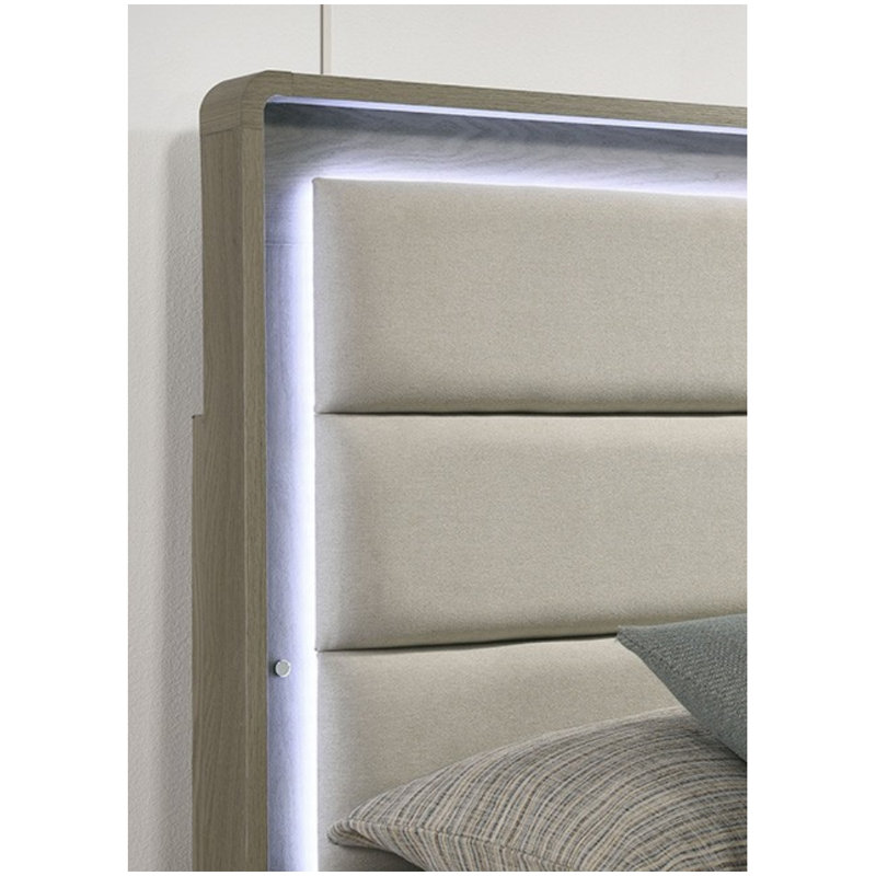 Lit tapissier Walter Led, Très grand