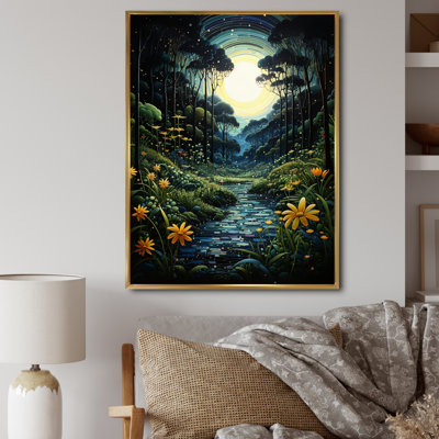 Ferns Plant Tranquil Oasis II, reproduction d'art sur toile
