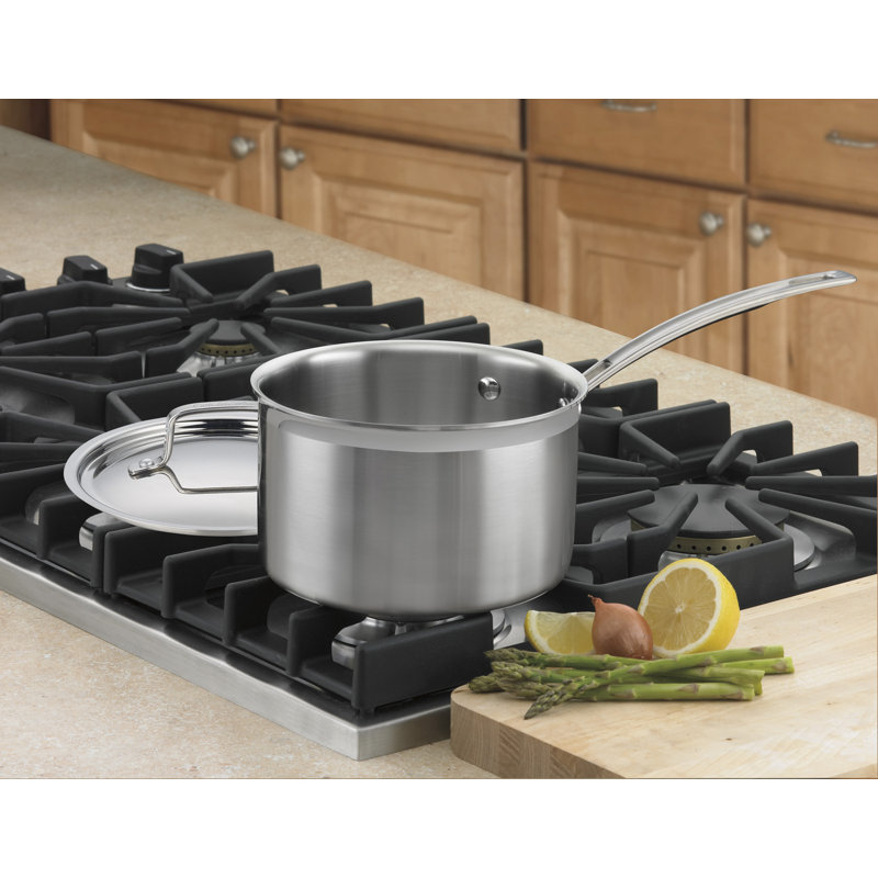 Stainless Steel 3-Quart Saucepan with Lid