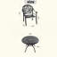 Ensemble de meubles de patio en aluminium coulé avec coussins-1833348671