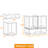 3-Pack Acrylic Baby Bottle Storage Organizer, Stackable Clear Drawer Container for Countertop, Vanity, Bathroom, Cabinet & Pantry, 2M1L