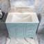 Meuble-lavabo simple 35,98 po avec plateau en céramique Carisia-1396956140-1396956141