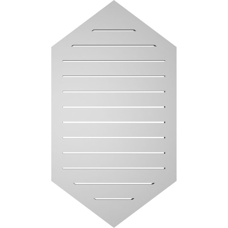 Pente verticale verticale en uréthane 9 pi, H 40 po x l 22 po x P 1,5 po