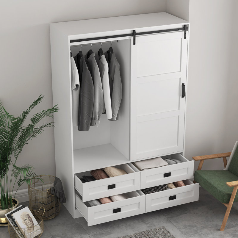 Armoire de rangement haute avec garde-robe de chambre à coucher